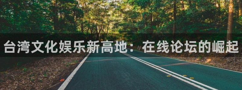 蓝图娱乐3官网：台湾文化娱乐新高地：在线论坛的崛起